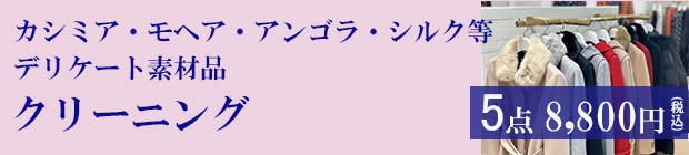 デリケート素材クリーニング